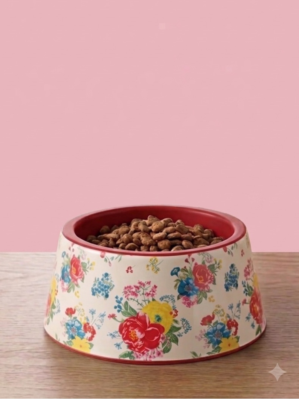 🌸 New Pioneer Woman Fancy Flourish 14 oz Pet Bowls, Qty 2 - Picture 4 of 5